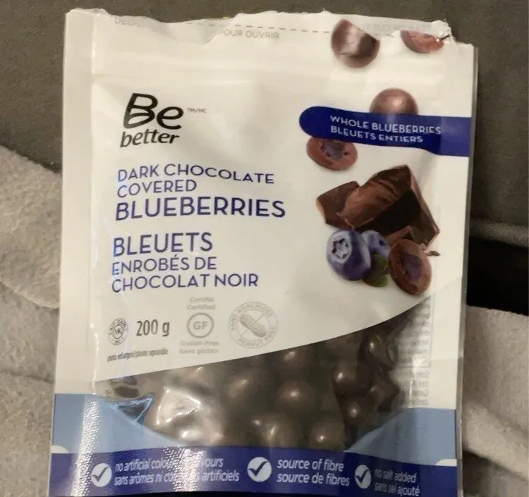 Dark chocolate blueberries