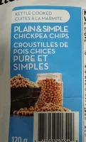 Plain and simple chickpea chips
