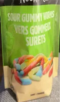 Sour gummy worms