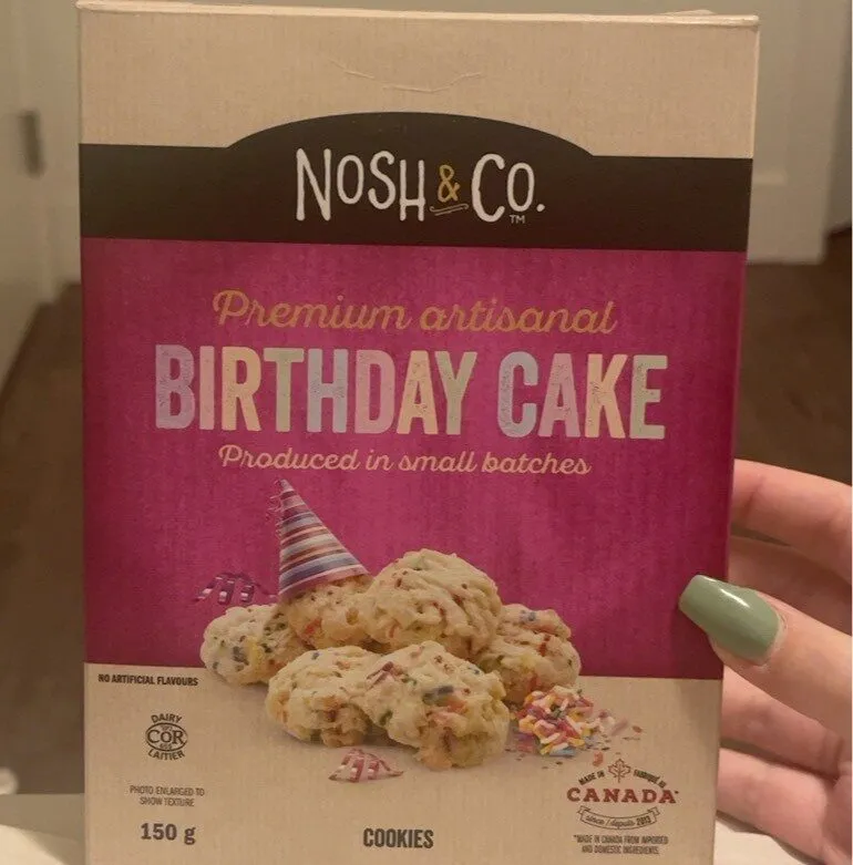premium artisanal birthday cale cookies