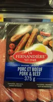 Saucisse la fernandière porc et bœuf