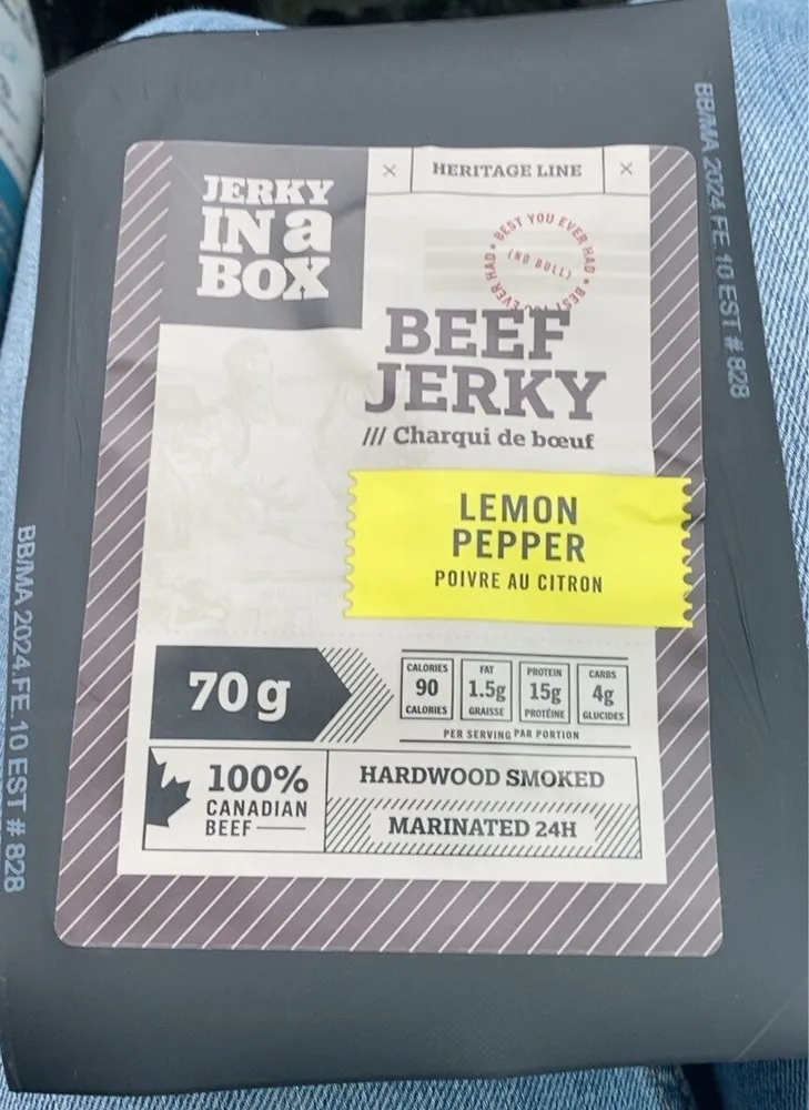Beef Jerky Lemon Pepper