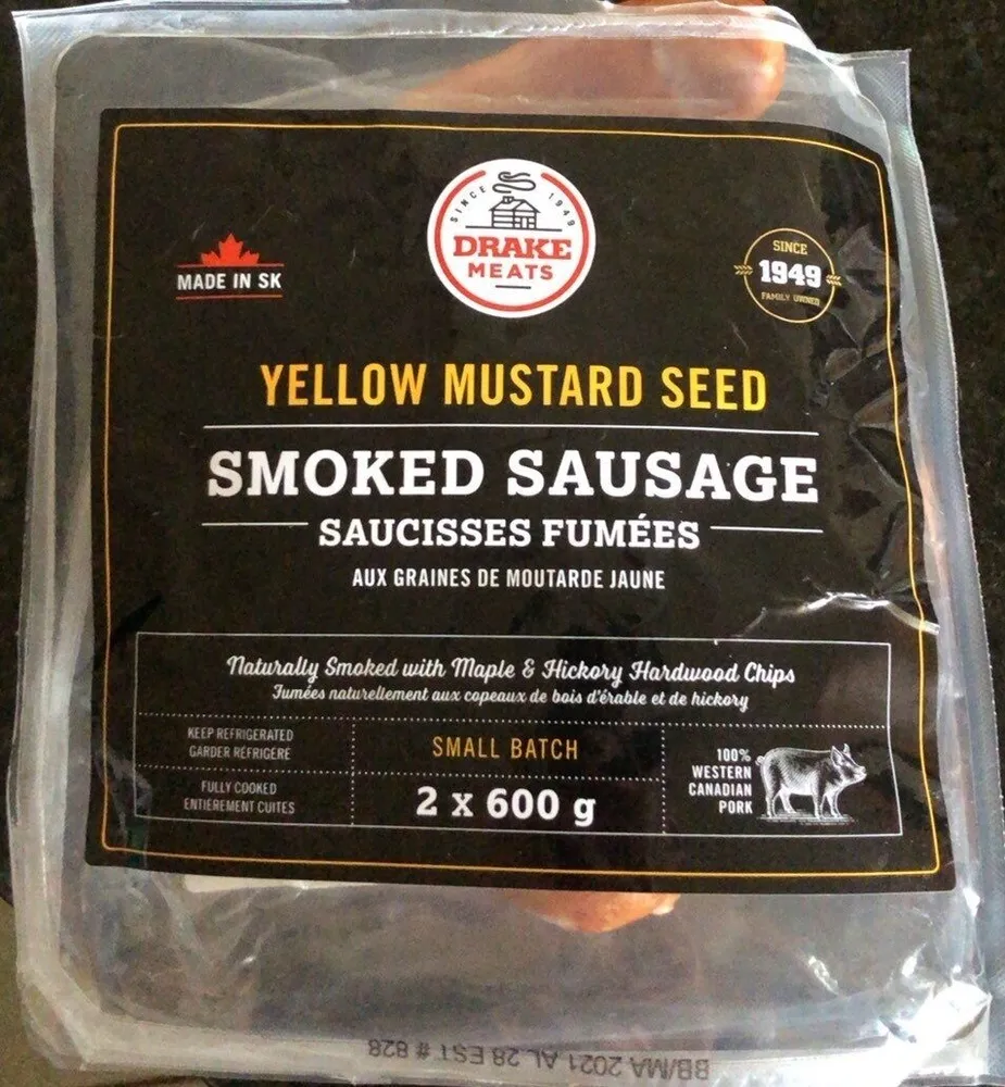 Yellow Mustard Seed Smoked Sausage