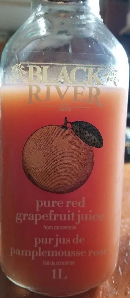 Pure red grapefruit juice
