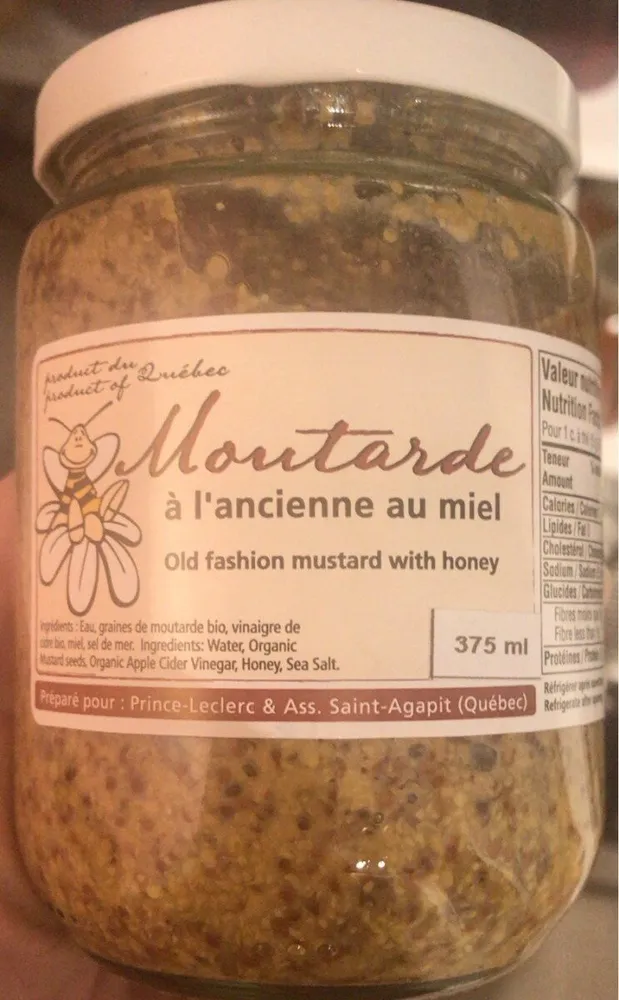 Moutarde à l’ancienne au miel