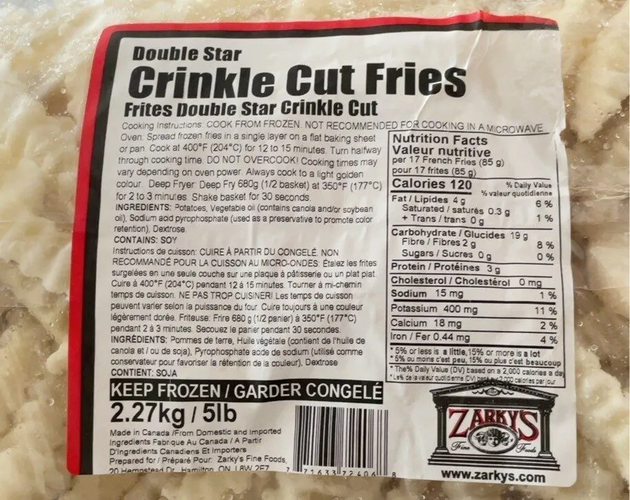 Crinkle Cut Fries