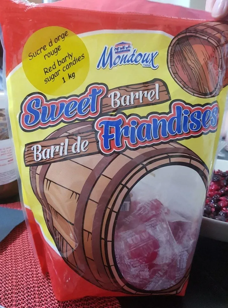 Sucre d'orge rouge