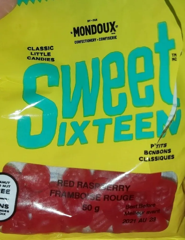 Sweet sixteen framboises rouges