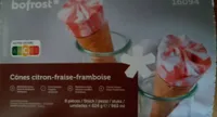 Cônes citron-fraise-framboise