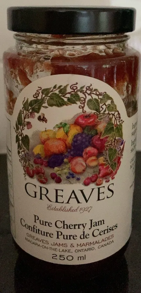 Confiture pure de cerises