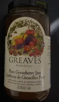 Greaves gooseberry jam