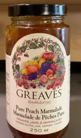 Pure peach marmalade