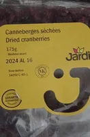 Canneberges séchées