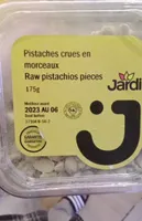 Pistaches crues en morceaux
