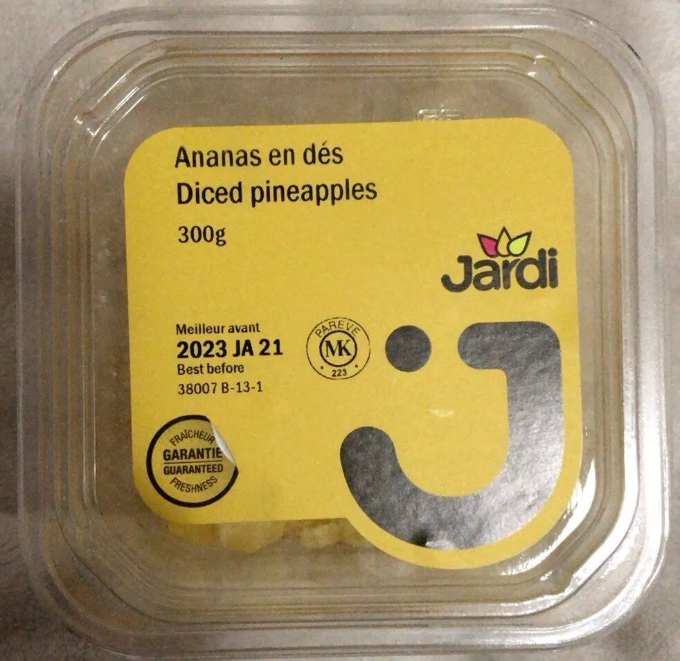 Ananas en dès