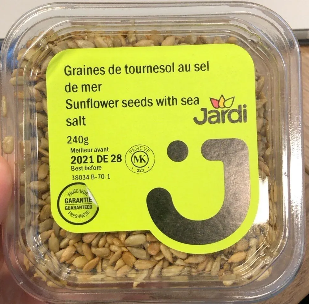Graines de tournesol au sel de mer