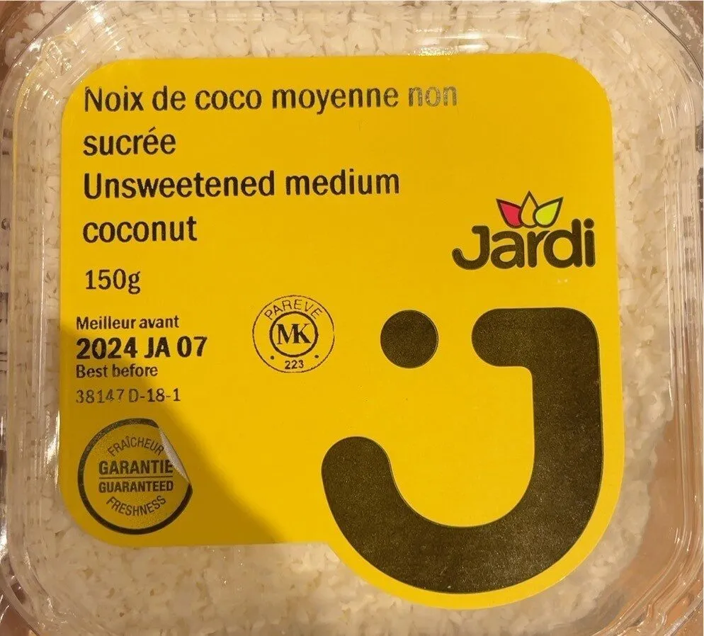 Noix de coco moyenne non sucrée