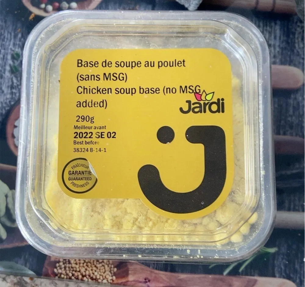 Base de soupe au poulet (sans MSG)