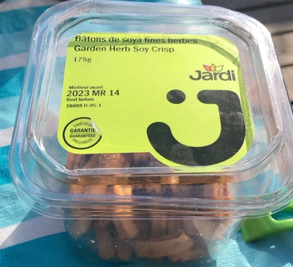 Bâtons de soya fines herbes