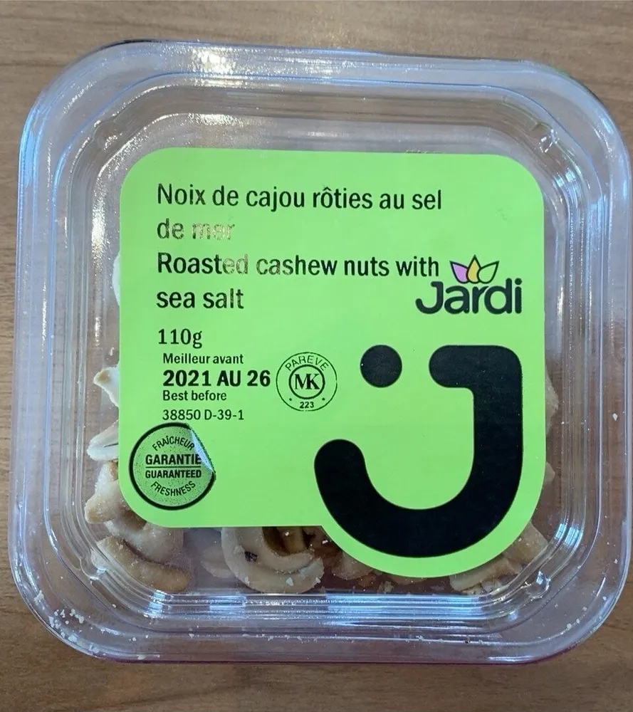 Noix de cajou rôties au sel