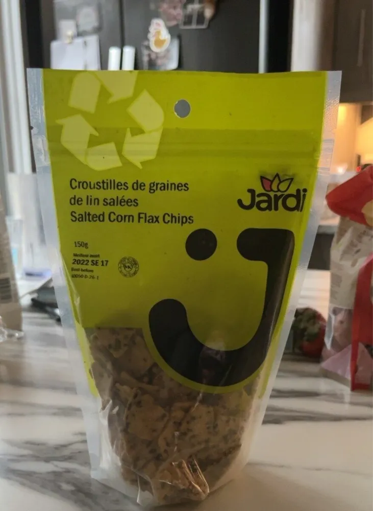Croustilles de graines de lin salées