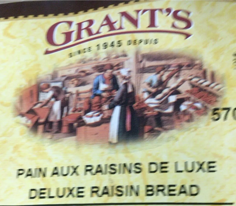 Deluxe raisin bread