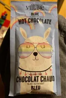 Mélange pour chocolat chaud blanc qui devient bleu
