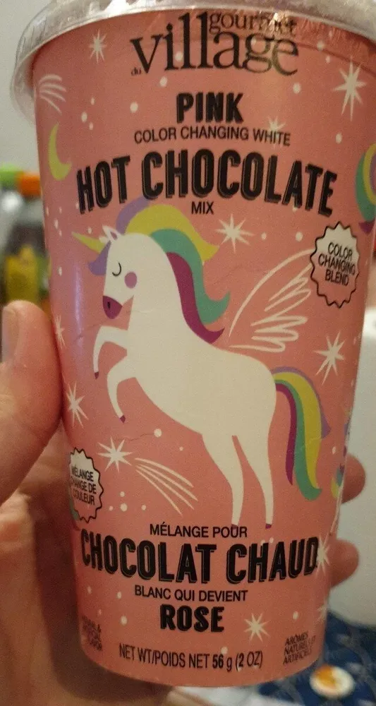 Pink hot chocolate