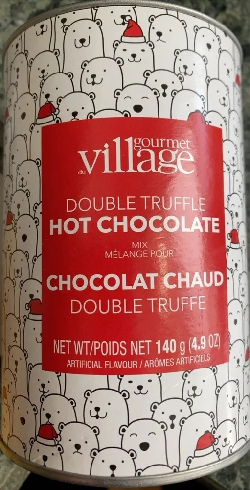 Double truffle hot chocolate, chocolat chaud double truffle