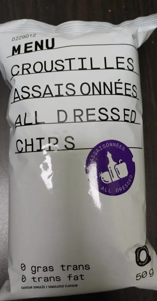 Croustilles assaisonnées