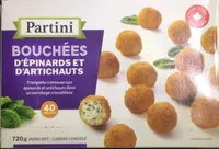 Bouchées d’épinards et d’artichauts