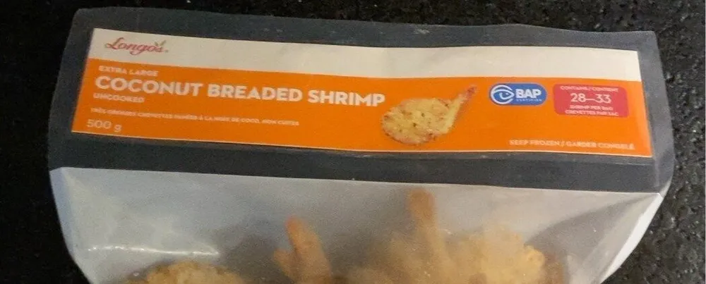 Coconut breaded shrimp