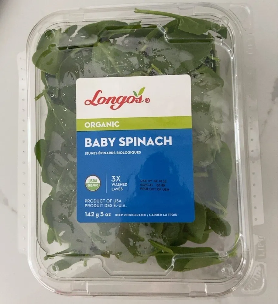 Organic baby spinach