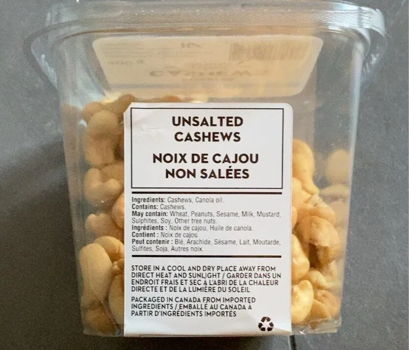 Roasted cashews