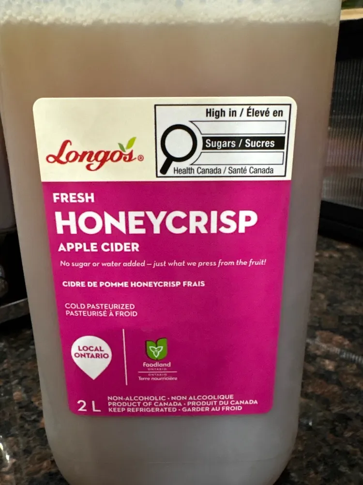 Fresh Honeycrisp Apple Cider