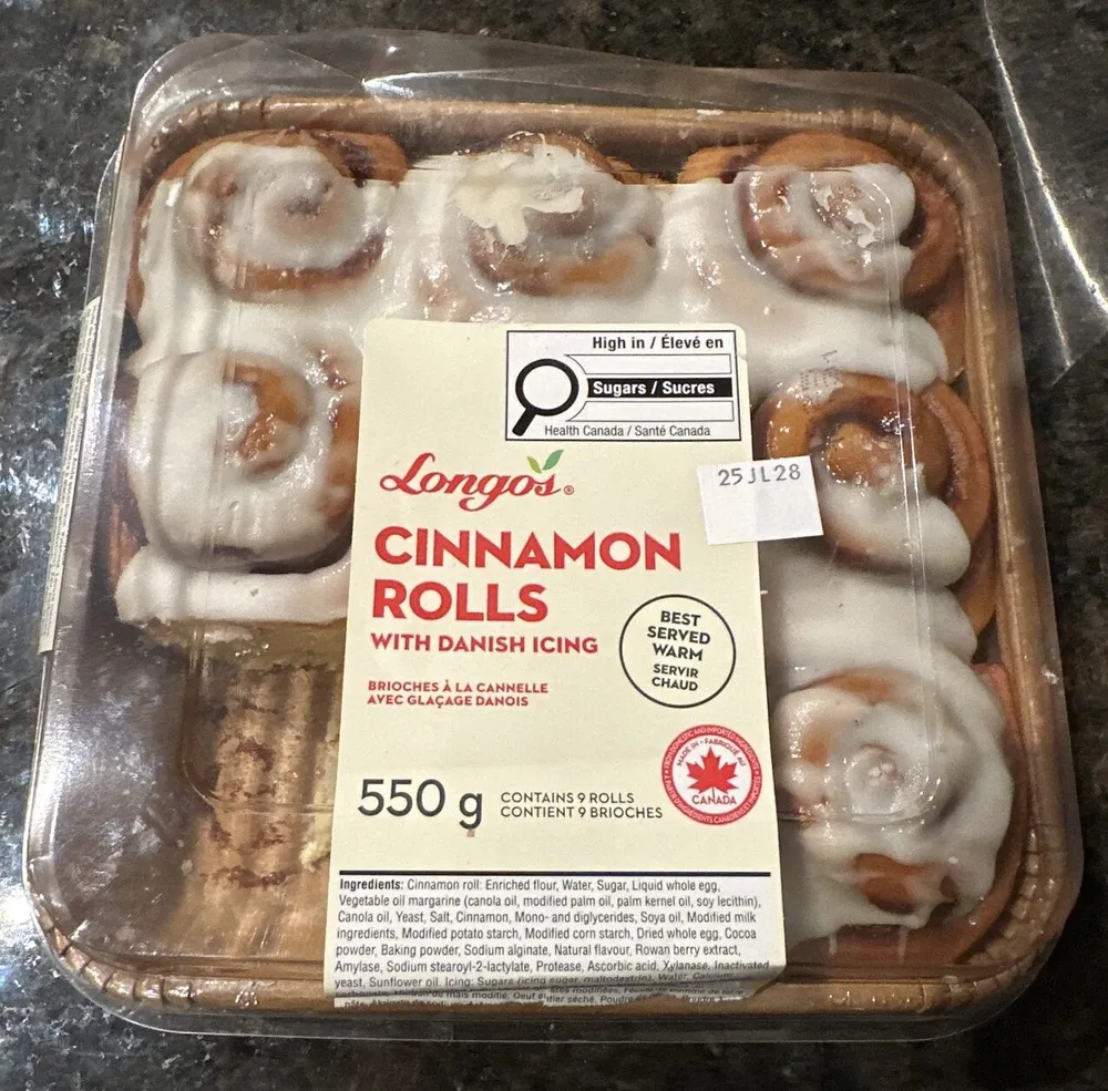 Longos Cinnamon Rolls With Danish Icing