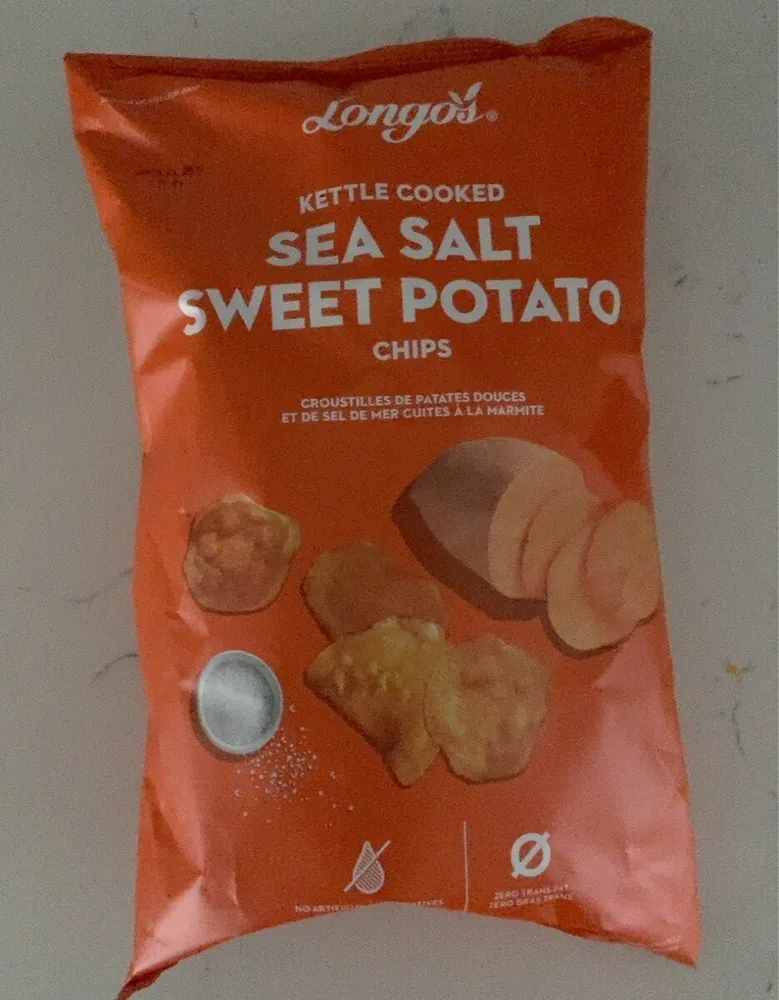 kettle cooked sea salt sweet potato chips