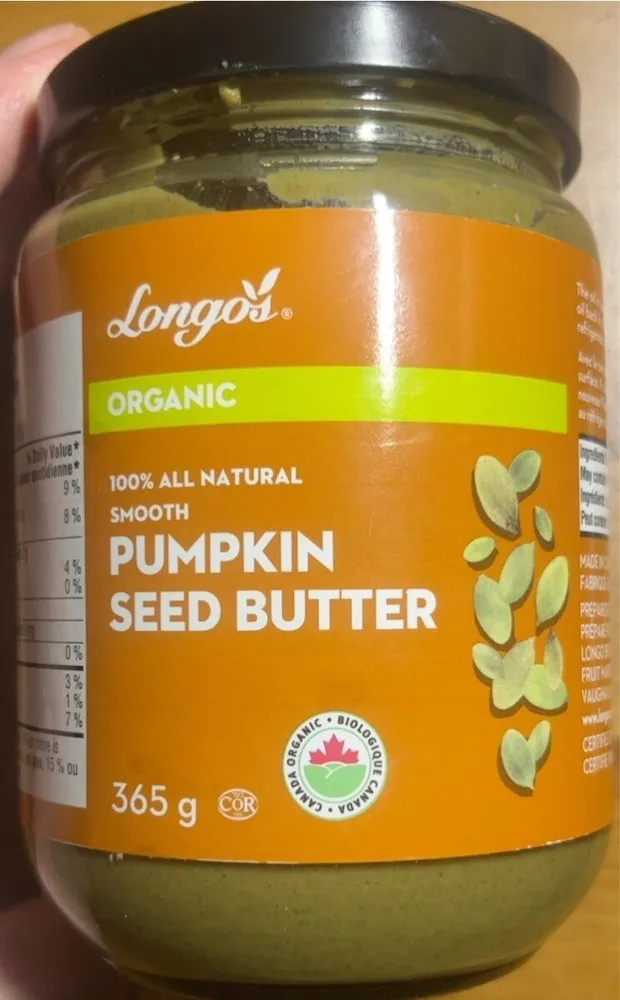 Organic pumpkin seed butter