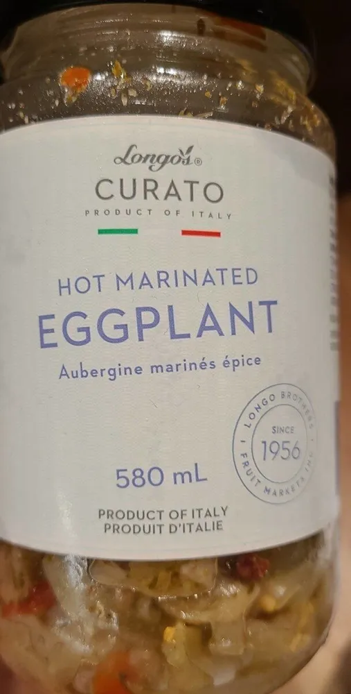 Hot marinated eggplant