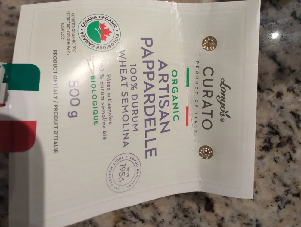Organic Artisan Pappardelle