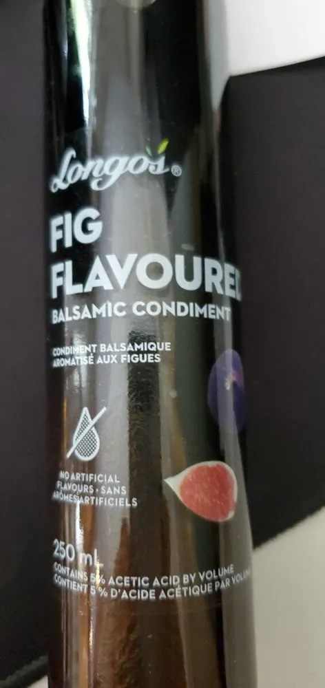 Fig flavored balsamic condiment