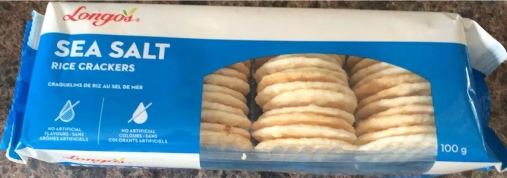 Sea salt rice crackers