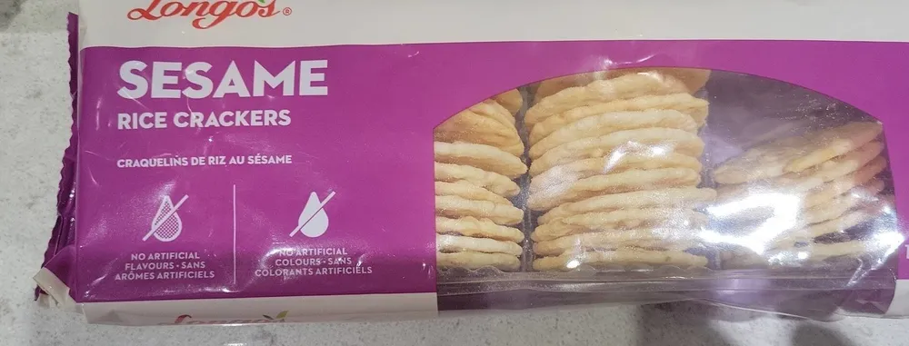 Sesame rice crackers