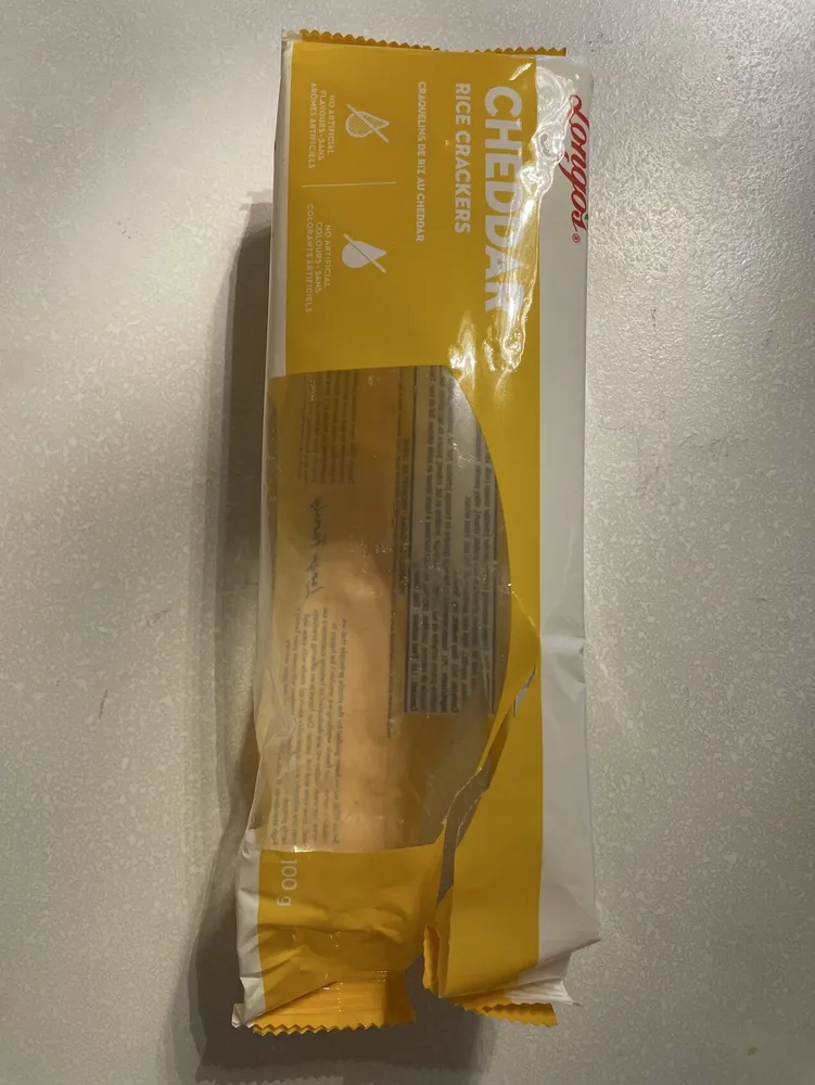 Cheddar rice Crackers