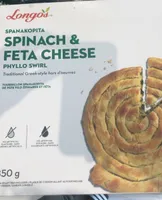 Spanakopita   Spinach & Feta cheese phyllo swirl