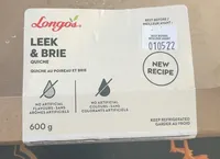 Leek and brie quiche