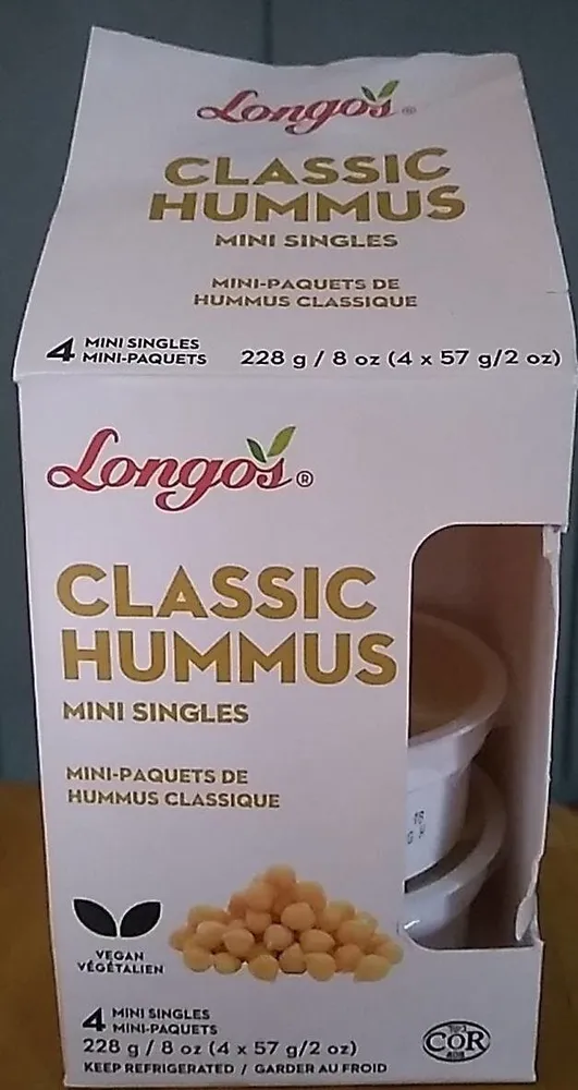 Longo's Classic Hummus Mini Singles