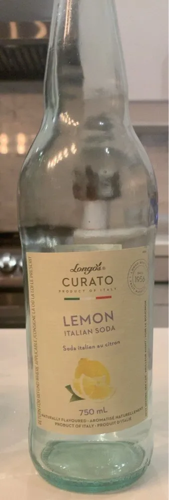 Lemon italian soda