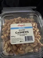 Unsalted roasted cashews