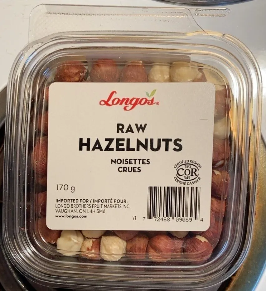 Raw hazelnuts